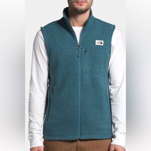 The North Face Men's Gordon Lyons Knit/Fleece Vest - Mallard Blue Heather Sz Lg